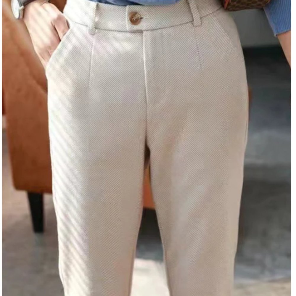 Herringbone Pencil Pants